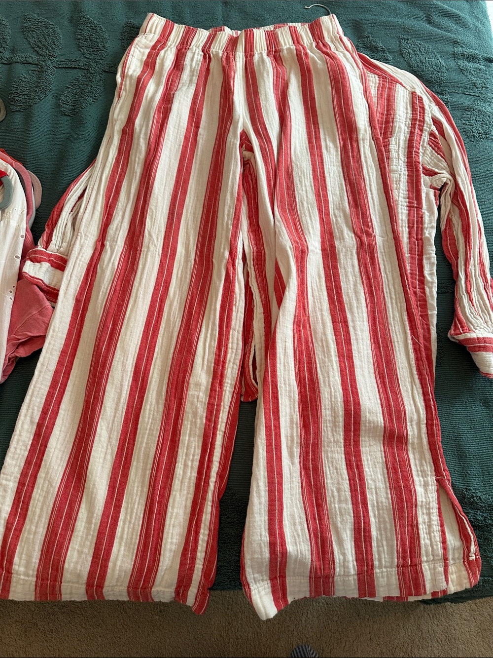Old Navy cotton gauze pant and shirt set medium